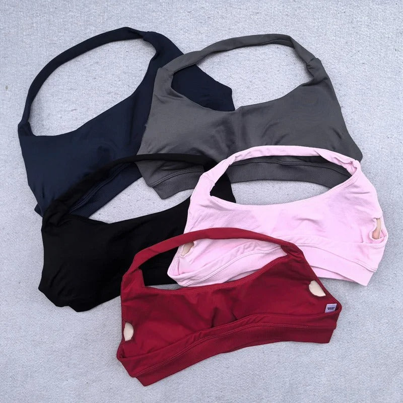 Women’s Seamless Activewear Set – Sports Bra & Shorts