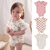 Heart Print Baby Girl Romper Summer Newborn Kid Clothes Short Sleeve