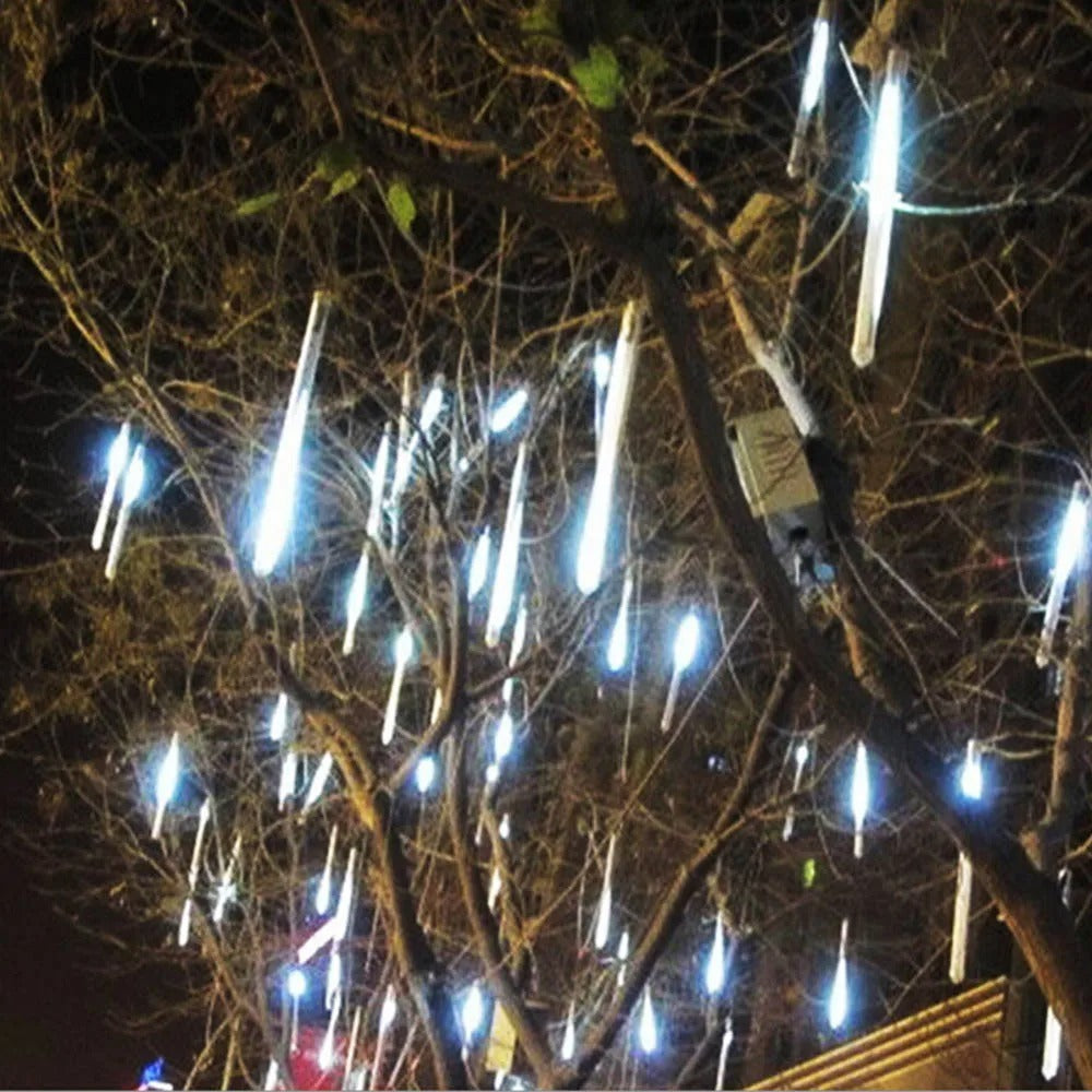 LED Meteor Shower Rain Tube Lights, Chistmas