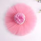 Outfits Girl Handmade Infant Tutu Skirt with Flower Headband Princess Clothes