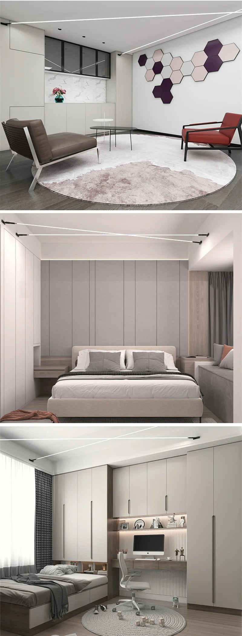 Sleek Modern LED Wall Lamp – Minimalist Linear Design