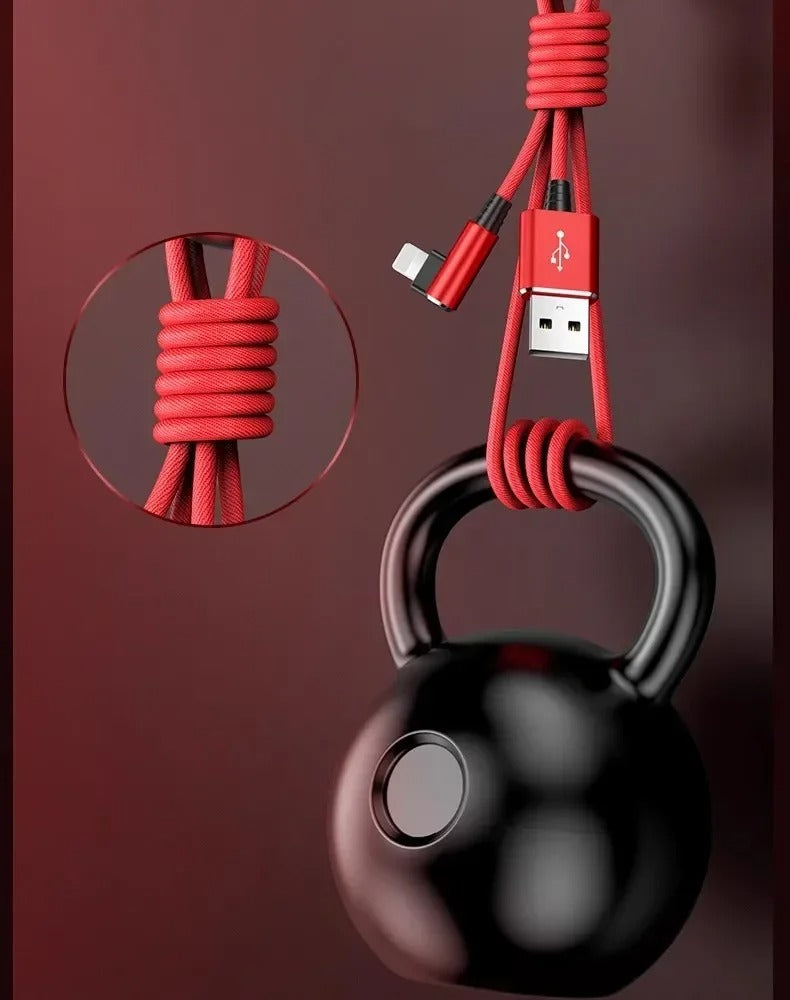 90° Fast Charging & Data Cable – Type-C to USB-A