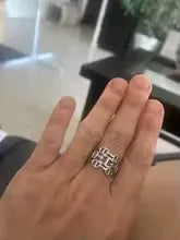 Women’s Titanium Steel Chain Ring – Statement Fashion Accessory