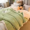 Winter Plush Heated Quilt Cover & Blanket – Dual-Purpose Warmth
