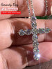 Sterling Silver Crystal Cross Necklace – Chic & Playful Jewelry for Women