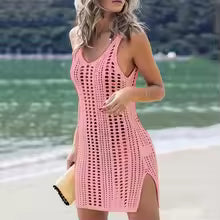 Goocheer Women’s Crochet Beach Cover-Up Dress – Summer Essential