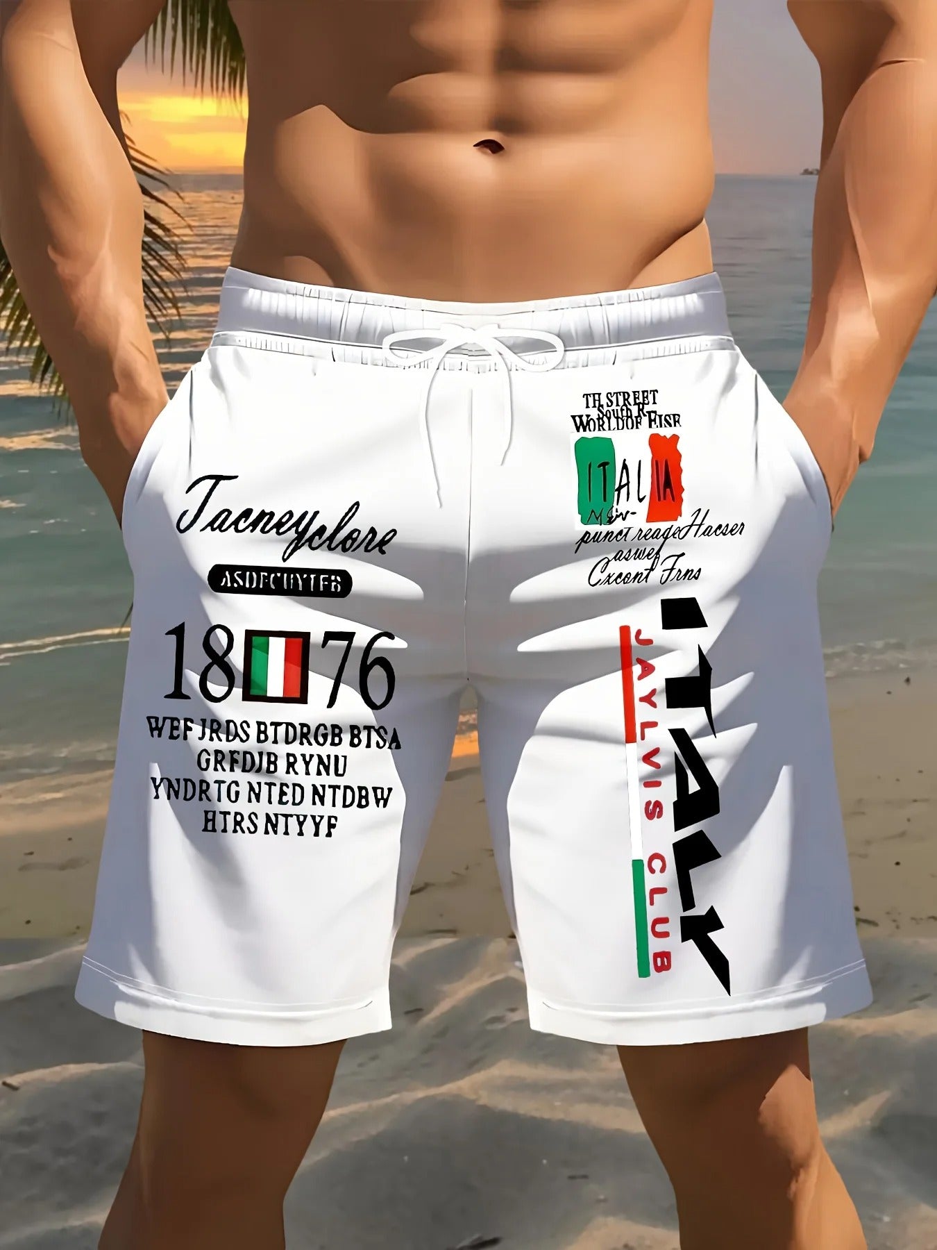 Men’s Quick-Dry 3D Printed Swim & Surf Shorts