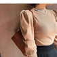 Women’s Puff Sleeve Knit Pullover – Autumn/Winter