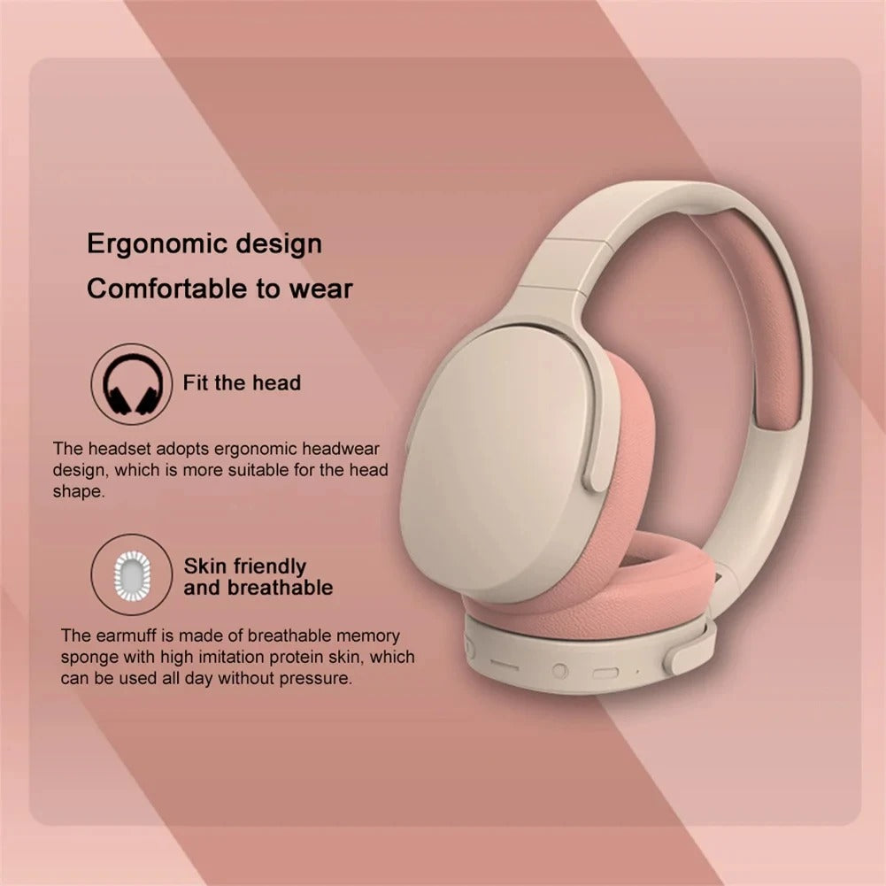 BMAD P2961 – Wireless Bluetooth 5.3 Headphones with Foldable Design & Deep Bass