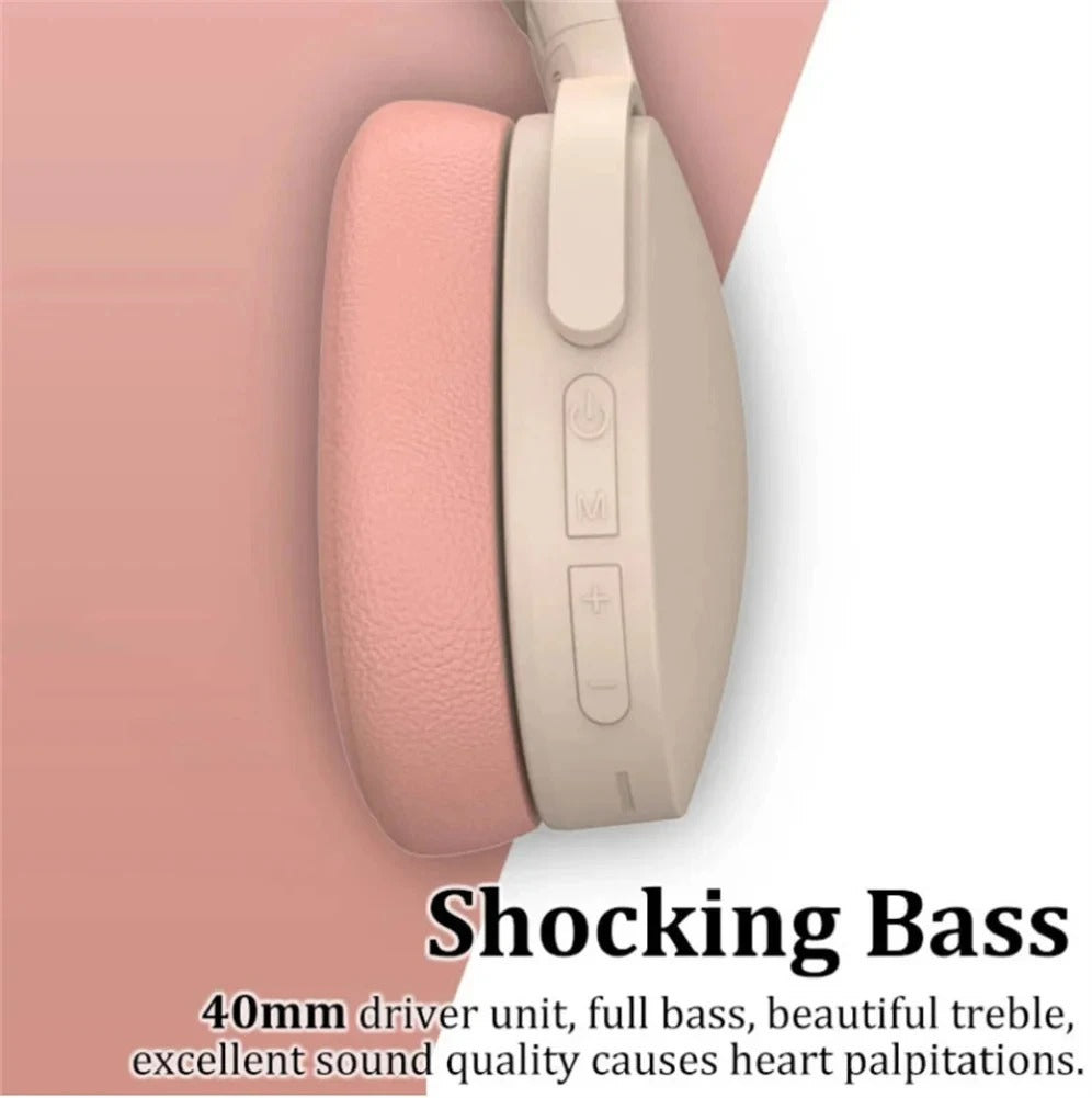 BMAD P2961 – Wireless Bluetooth 5.3 Headphones with Foldable Design & Deep Bass