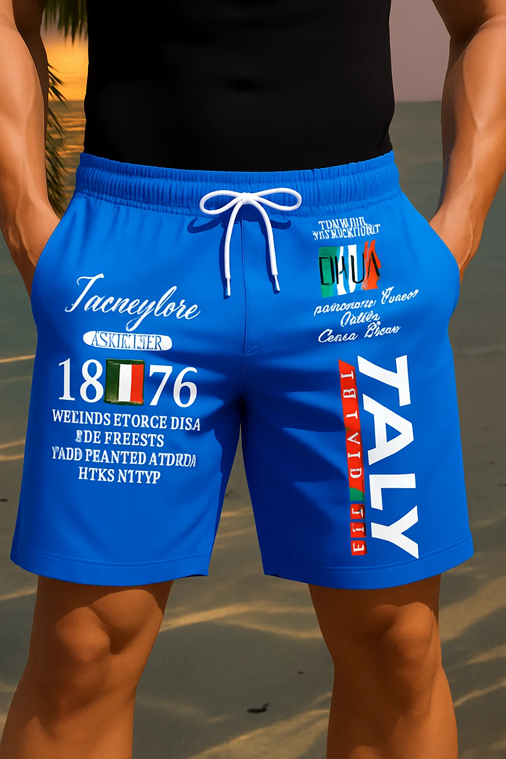 Men’s Quick-Dry 3D Printed Swim & Surf Shorts