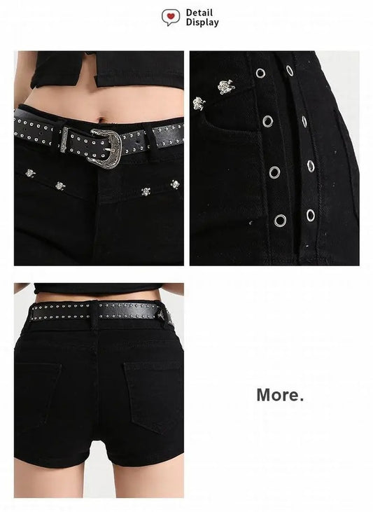 🔥 Summer 2025 Must-Have: Y2K Low-Waist Mini Denim Shorts