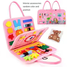 Montessori Sensory Busy Board for Toddlers