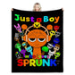 Soft Cartoon Flannel Blanket – Cozy Summer Essential