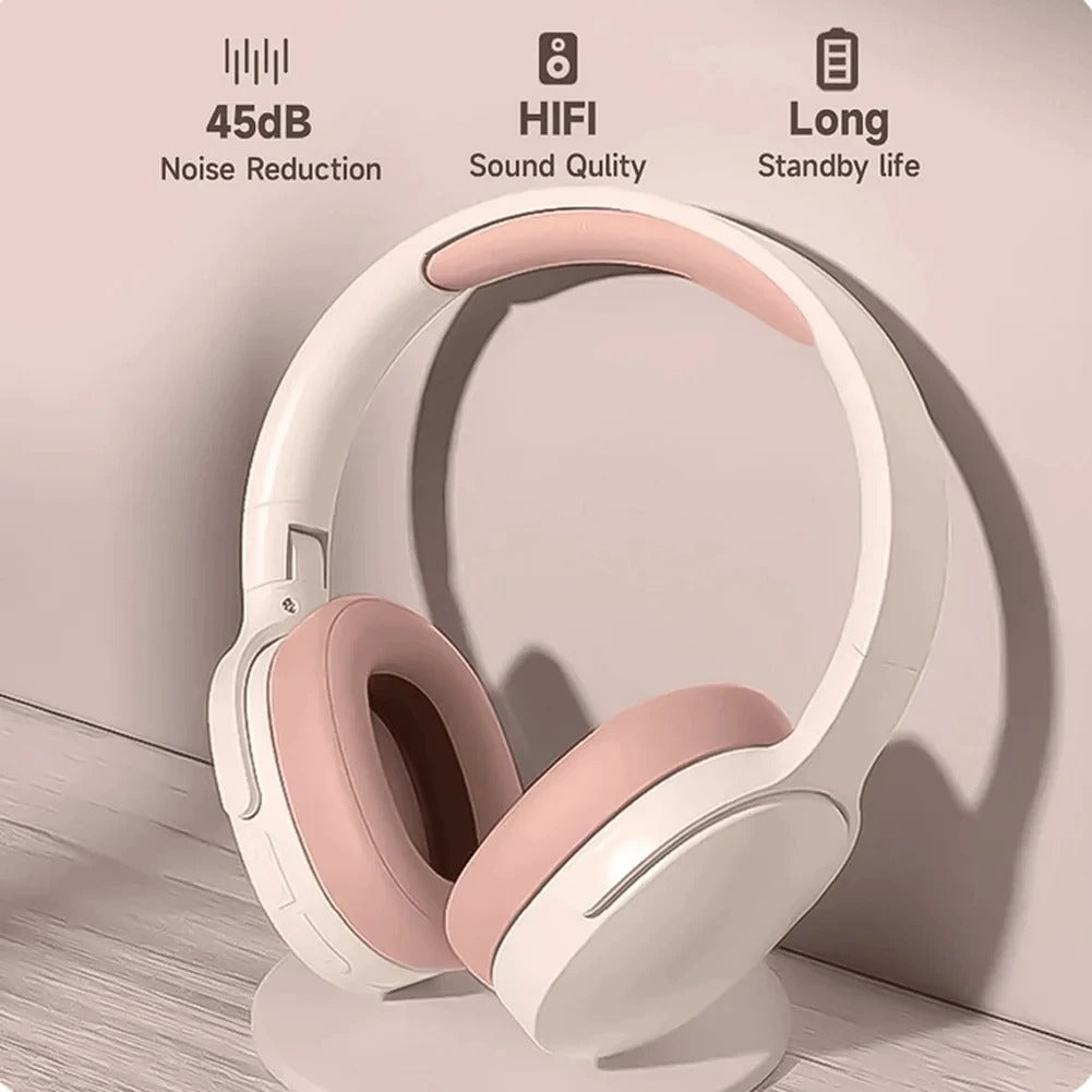 BMAD P2961 – Wireless Bluetooth 5.3 Headphones with Foldable Design & Deep Bass