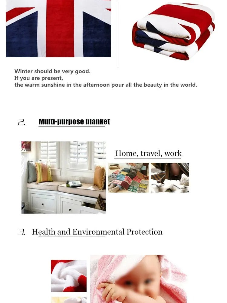 Cozy Striped Winter Blanket – Soft, Stylish & Travel-Friendly