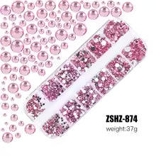 MINGLEE Crystal Glass Rhinestones for Nail Art & DIY – Mixed Flatback SS4-SS16
