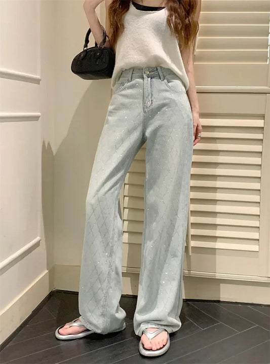 🌸 2024 Summer Drop – High-Waist Wide-Leg Jeans