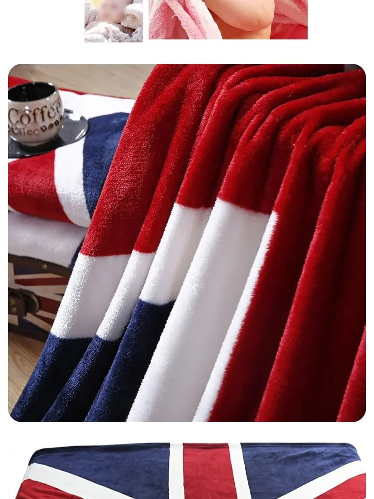 Cozy Striped Winter Blanket – Soft, Stylish & Travel-Friendly