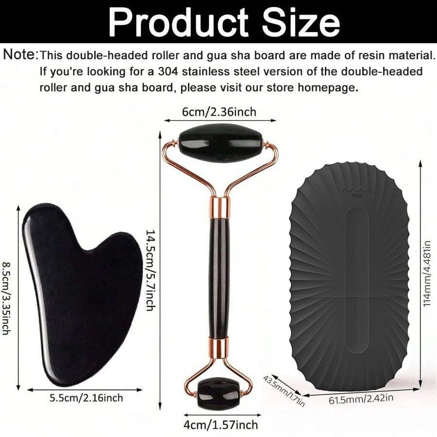 Ice Facial Roller & Gua Sha Set – 1/2/3pcs