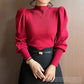 Women’s Puff Sleeve Knit Pullover – Autumn/Winter