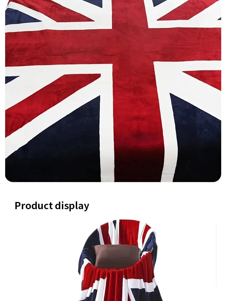 Cozy Striped Winter Blanket – Soft, Stylish & Travel-Friendly