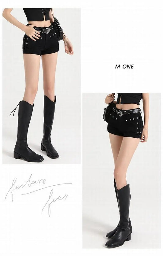 🔥 Summer 2025 Must-Have: Y2K Low-Waist Mini Denim Shorts