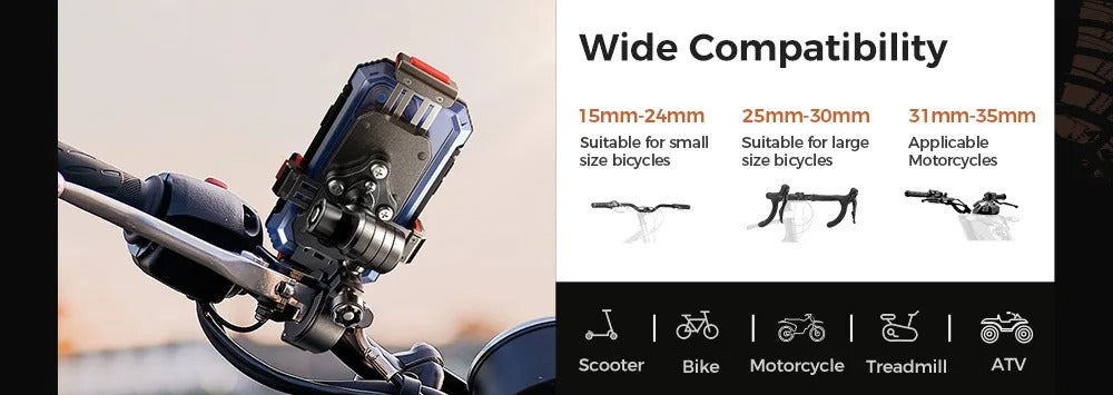 Joyroom Shock-Absorbing Motorcycle & Bike Phone Mount