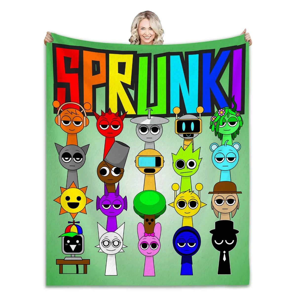 Soft Cartoon Flannel Blanket – Cozy Summer Essential