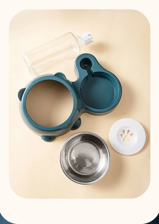 🐾 The Ultimate 2-in-1 Pet Bowl – Eat, Drink & Chill 🥣🐶🐱