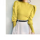 Women’s Puff Sleeve Knit Pullover – Autumn/Winter
