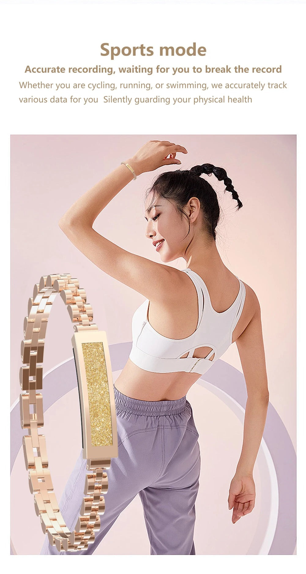 LIGE Smart Bracelet 2025 – Stylish Health & Fitness Tracker