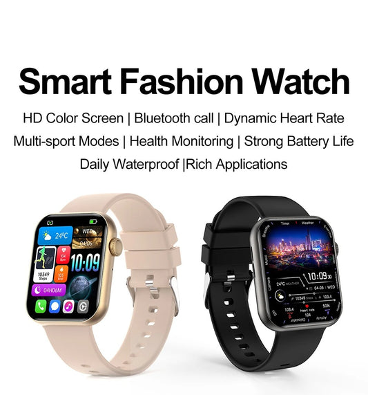2025 Smartwatch – 1.9" AMOLED HD, Bluetooth Calling, 100+ Sports Modes