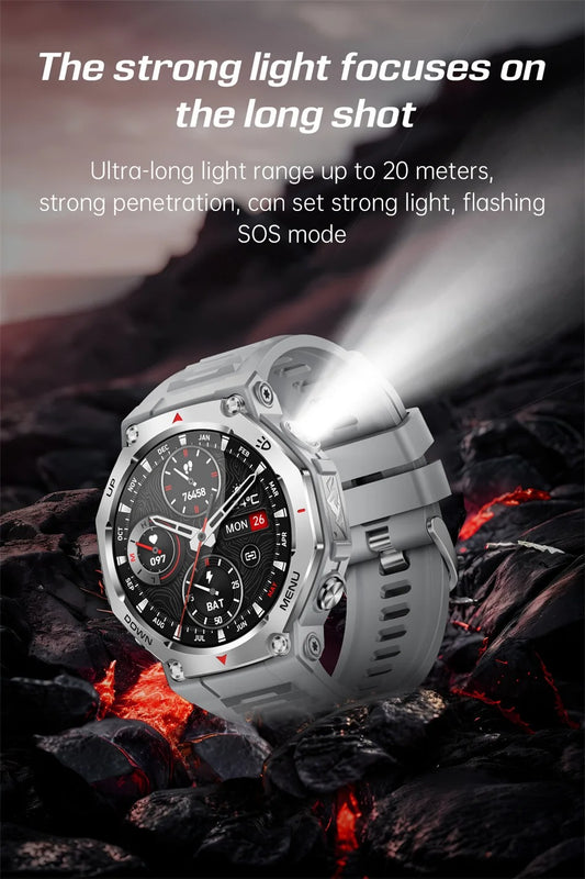 1.43" AMOLED Smartwatch with GPS & 10ATM Waterproofing