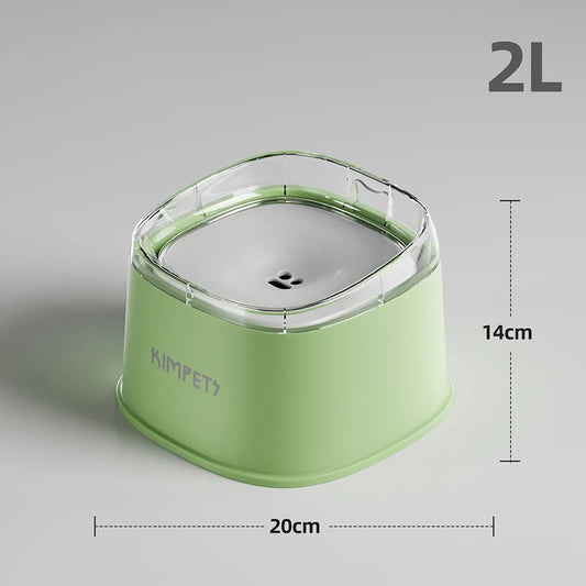 🐾 Mess-Free Pet Hydration – 2L Spill-Proof Water Bowl 🥤🐶🐱