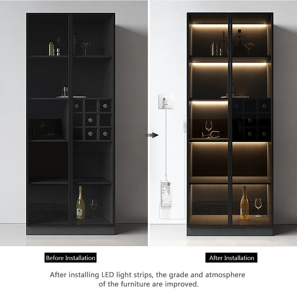 Modern COB LED Wall Backlight – Touch & Wave Activated