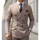 👔 Men’s Smart Casual Double-Breasted Suit – Modern Essential