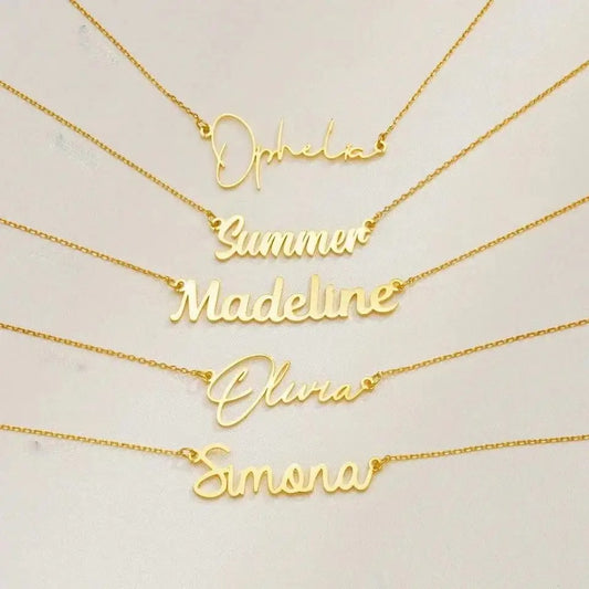 Custom Name Necklace – Minimalist & Trendy Jewelry for Women