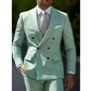 👔 Men’s Smart Casual Double-Breasted Suit – Modern Essential