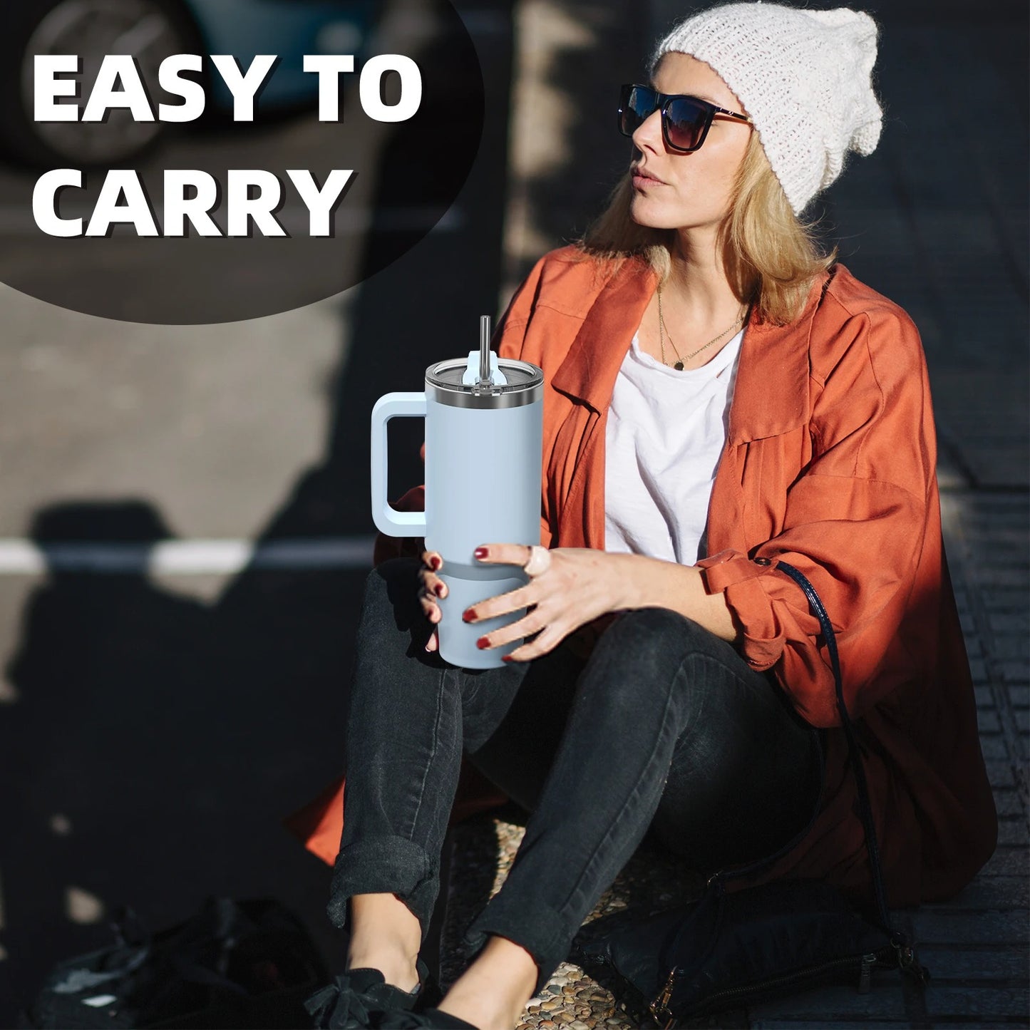 Watersy 40oz/30oz Stainless Steel Insulated Tumbler – Leakproof & Travel-Ready