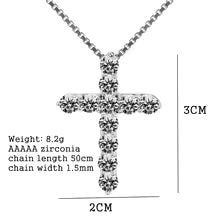 Sterling Silver Crystal Cross Necklace – Chic & Playful Jewelry for Women