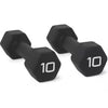 Black Neoprene Dumbbell Set – 10 lbs Pair