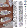 MINGLEE Crystal Glass Rhinestones for Nail Art & DIY – Mixed Flatback SS4-SS16