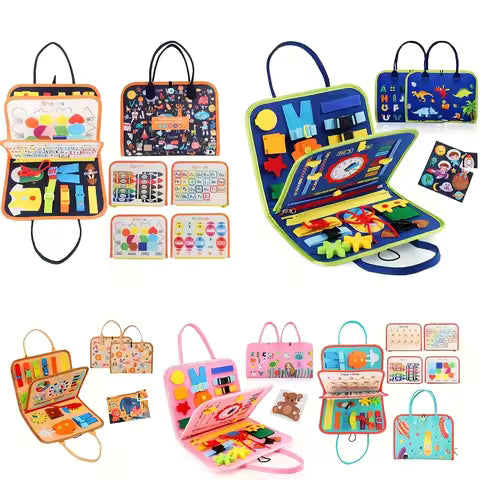 Montessori Sensory Busy Board for Toddlers