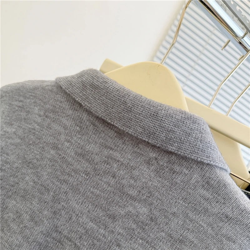 Women’s Solid Knit Button-Down Sweater – ZJAISS