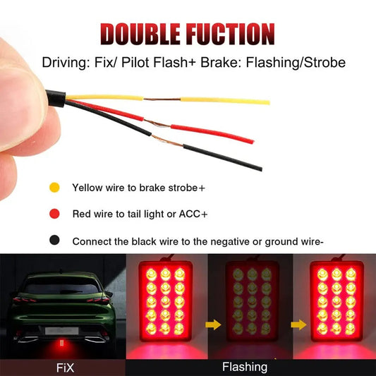 TENABLY F1-Style LED Tail Light – Universal Strobe & Brake Upgrade