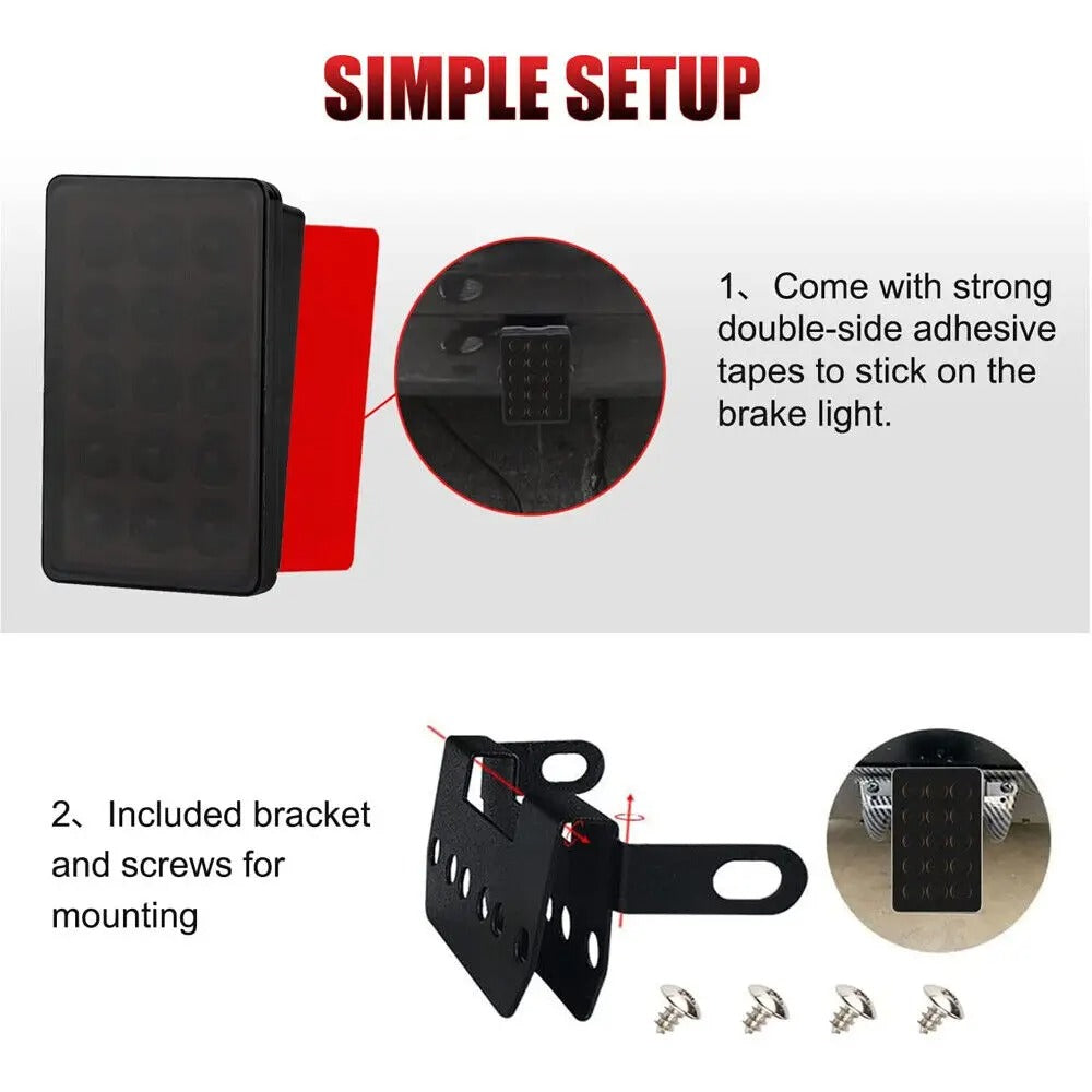 TENABLY F1-Style LED Tail Light – Universal Strobe & Brake Upgrade