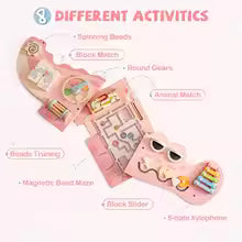 Wall-Mounted Crocodile Activity Board