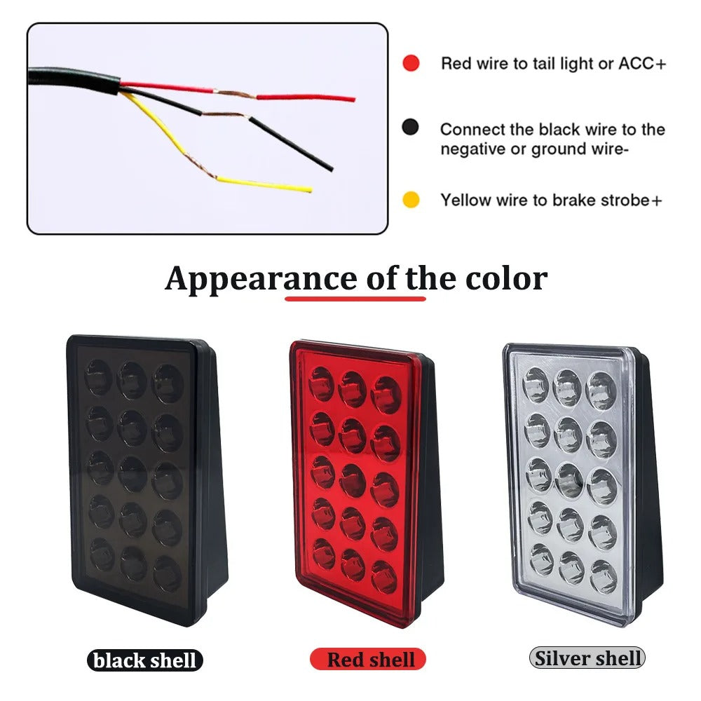 TENABLY F1-Style LED Tail Light – Universal Strobe & Brake Upgrade
