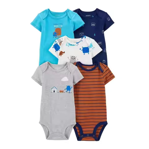Baby Boys Summer Cotton Bodysuit